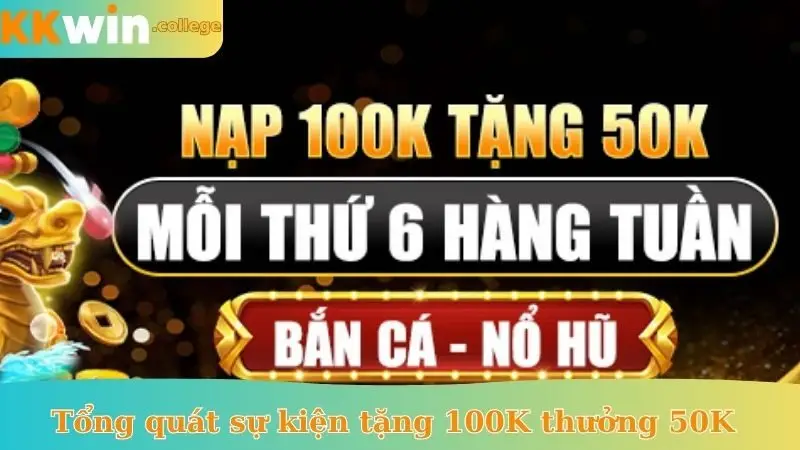 Tổng quát sự kiện tặng 100K thưởng 50K